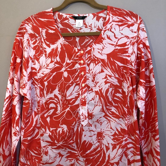 J Crew Light Cotton Tunic Bathing Suit Cover Up - Picture 2 of 9